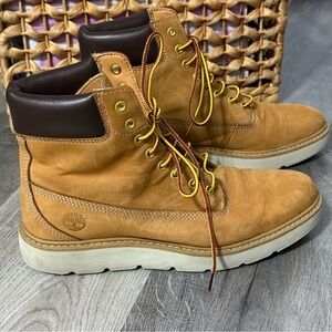 Timberland Women's Nubuck Tan Leather Boots Sz. 9